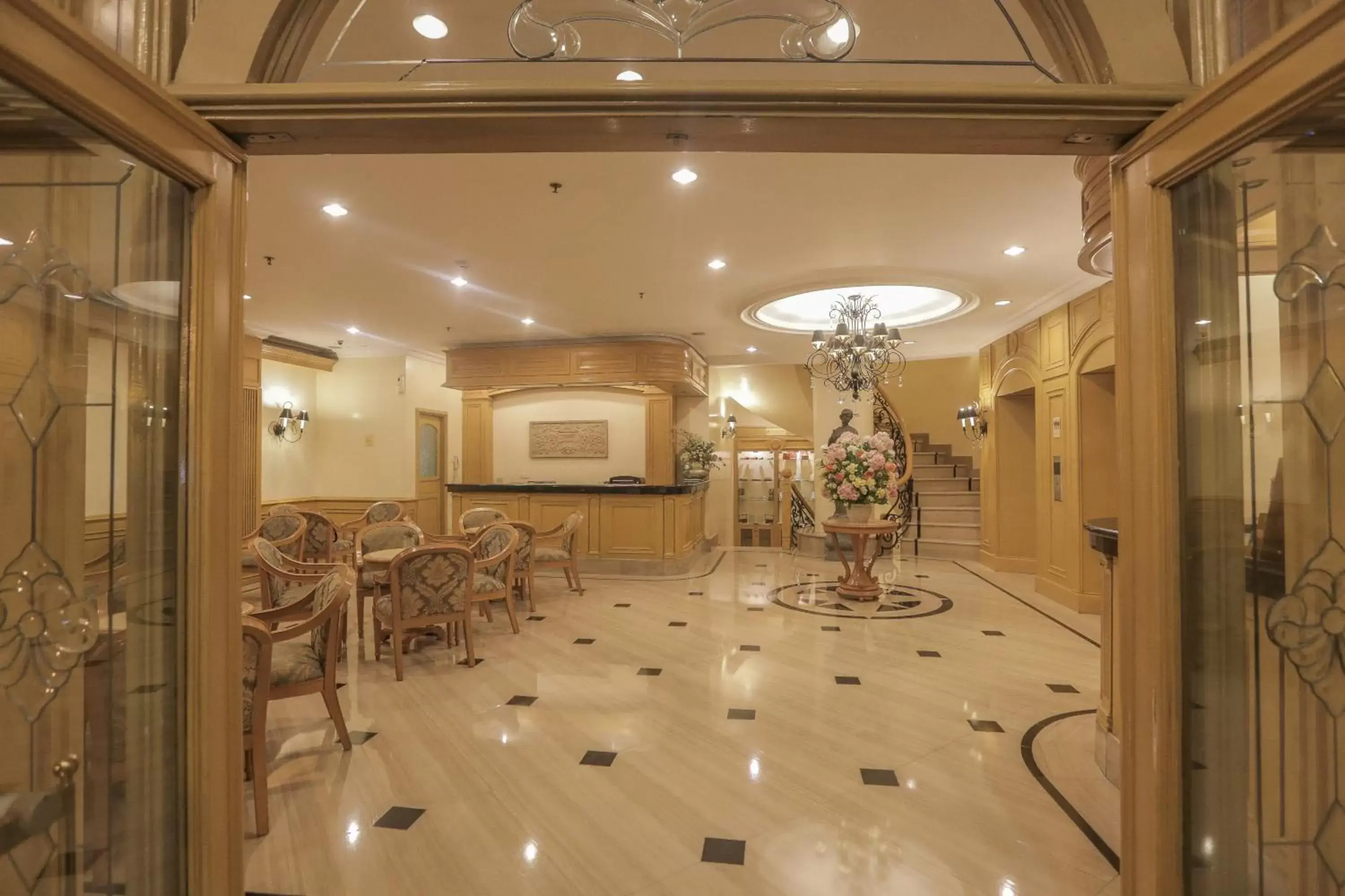 Lobby or reception in The Grand Dame Hotel